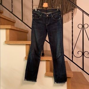 Citizens of humanity crop jeans frayed 25